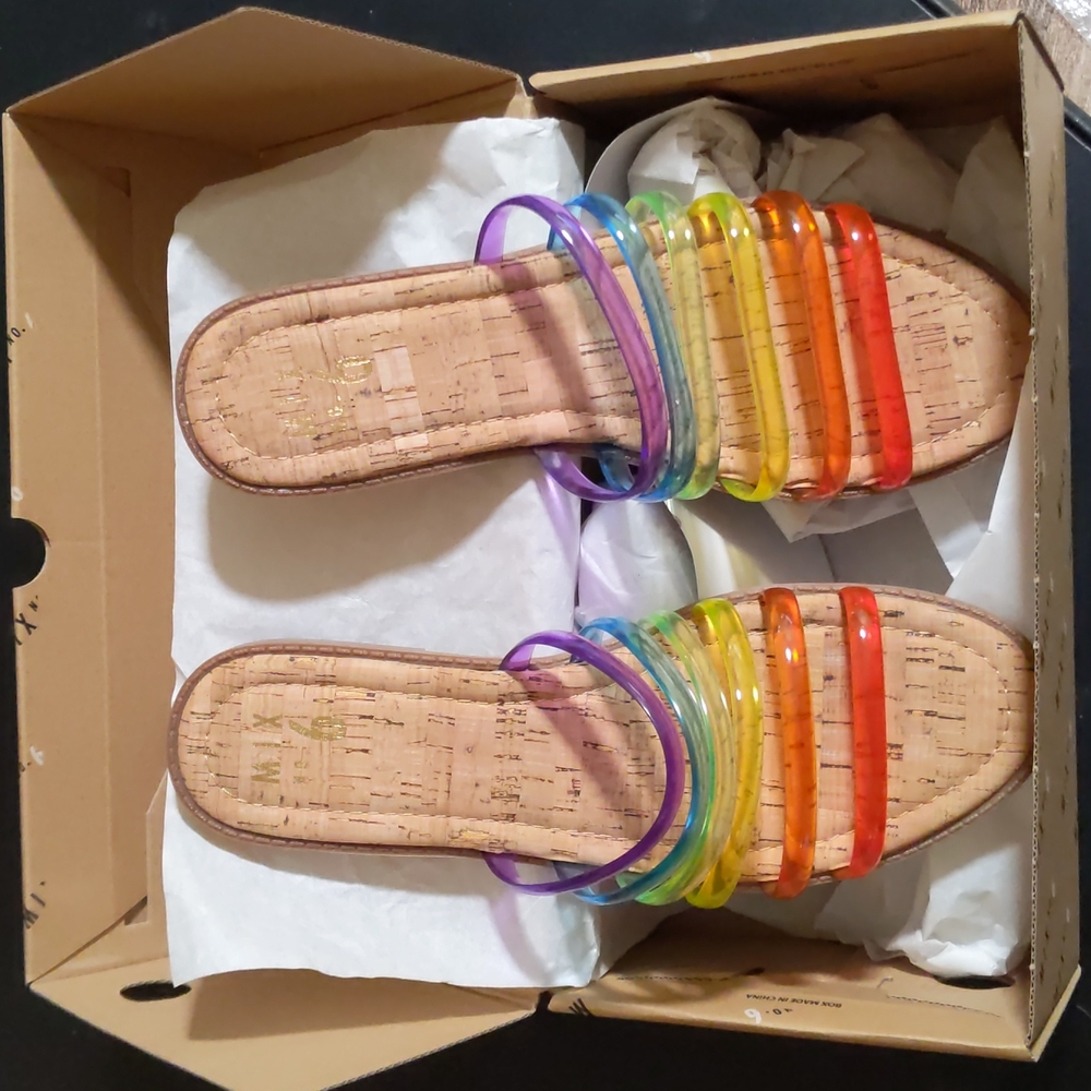 Mix No. 6 Pattie Rainbow Sandal 🌈